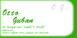 otto guban business card